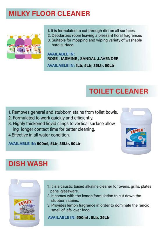 FEMEX cleaning products